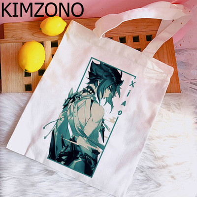 Genshin Impact Hu Tao Xiao torba za kupnju shopper shopper platnena torba bolsas reutilizables sklopiva višekratna vrećica tissu