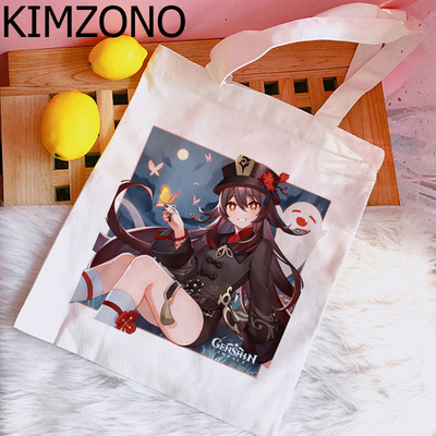 Genshin Impact Hu Tao Xiao torba za kupnju shopper shopper platnena torba bolsas reutilizables sklopiva višekratna vrećica tissu