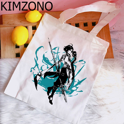 Genshin Impact Hu Tao Xiao torba za kupnju shopper shopper platnena torba bolsas reutilizables sklopiva višekratna vrećica tissu
