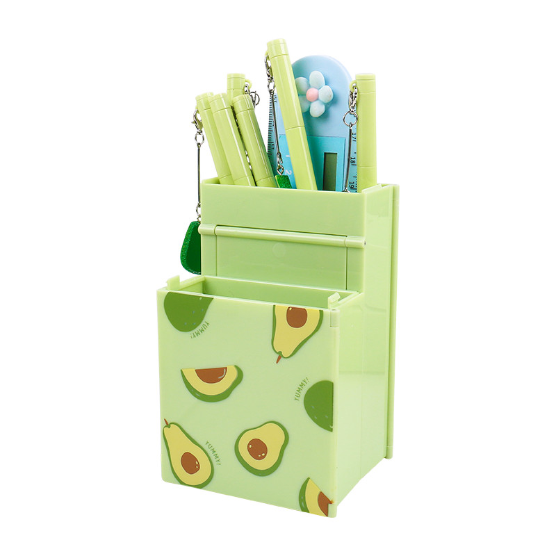 1 kom. Kutija za olovke velikog kapaciteta Držač za olovke Školski pribor Kutija za papir s kalkulatorom i ogledalom 4 u 1 Višenamjenski