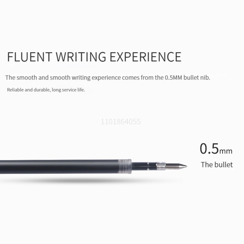 Set de pixuri gel retractabile de 6/10 buc 0,5 mm, cerneală neagră/albăstruie, scris, birou, semnătură de afaceri, rechizite școlare, papetărie