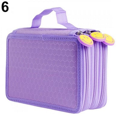 Pernica velikog kapaciteta, kutija s patentnim zatvaračem, škola, 3 sloja, 52 rupe, držač za olovke za učenike, uredski školski pribor