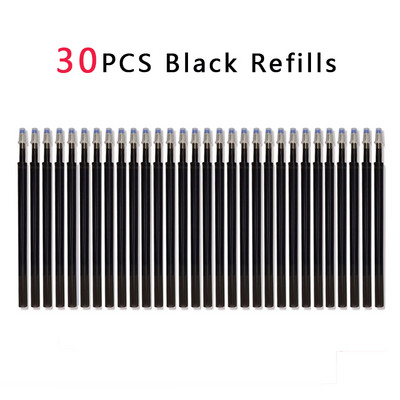 Pix gel șters cu apăsare, 0,5 mm, reumplere stilou de capacitate mare Tije înlocuibile, mâner lavabil, rechizite de birou pentru școală, articole de papetărie