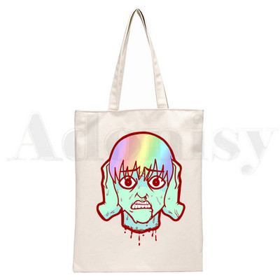 Manga Junji Ito Shintaro Kago Geantă estetică de cumpărături Genți de pânză pentru cumpărători Geanta de iută Geantă pliabilă Genți reutilizabile Cabas Canvas