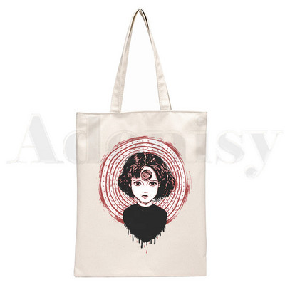 Manga Junji Ito Shintaro Kago Geantă estetică de cumpărături Genți de pânză pentru cumpărători Geanta de iută Geantă pliabilă Genți reutilizabile Cabas Canvas