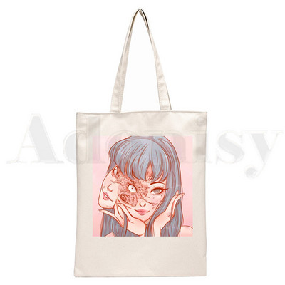 Manga Junji Ito Shintaro Kago Geantă estetică de cumpărături Genți de pânză pentru cumpărători Geanta de iută Geantă pliabilă Genți reutilizabile Cabas Canvas