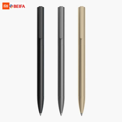 Xiaomi BEIFA Spin Metal Gel Pens 0.5MM Черни пълнители Бизнес стило Метално подписване caneta boligrafos За училищни канцеларски материали