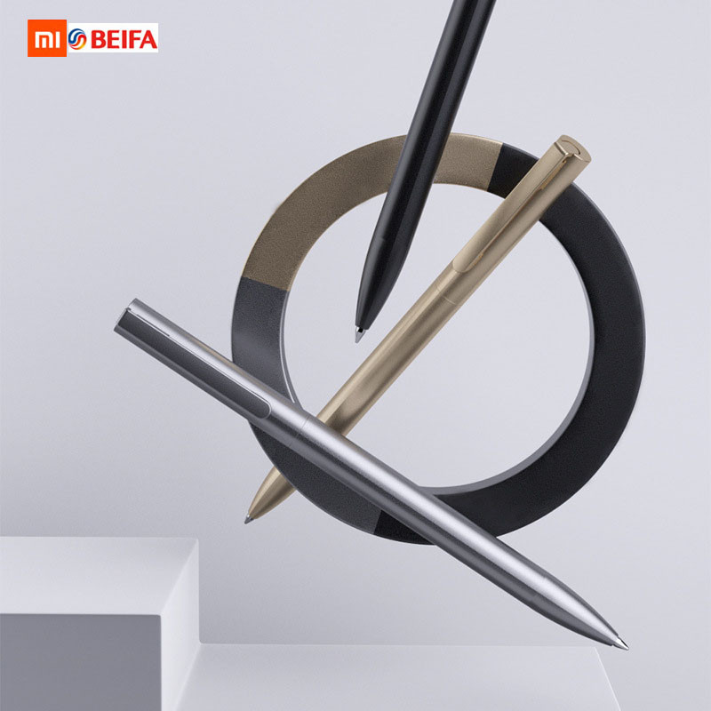 Xiaomi BEIFA Spin Metal Gel Pens 0,5mm Μαύρα Ανταλλακτικά Επαγγελματικό στυλό Μεταλλική υπογραφή caneta boligrafos Για Σχολικό Γραφείο Χαρτικά