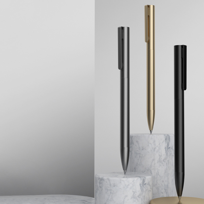 Xiaomi BEIFA Spin Metal Gel Pens 0,5mm Μαύρα Ανταλλακτικά Επαγγελματικό στυλό Μεταλλική υπογραφή caneta boligrafos Για Σχολικό Γραφείο Χαρτικά