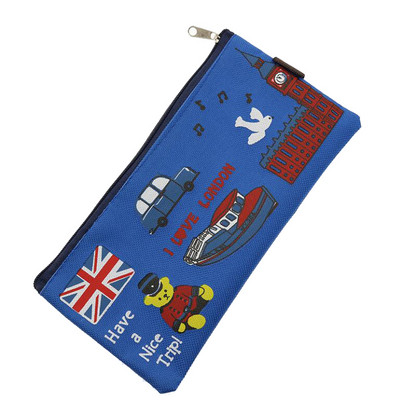 Γελοιογραφία Μολυβοθήκη Κορίτσι Αγόρι Σχολική Χαρτικά Φοιτητής Χαβάης Τσάντα Μολύβι London Oxford Υφασμάτινη καλλυντική τσάντα Πορτοφόλι