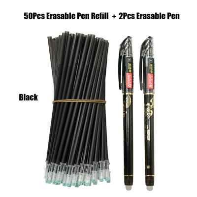 50+2Gb 0,38mm Kawaii dzēšamās pildspalvas mazgājams rokturis Magic Stylo Cute gēla pildspalvas Biroja piederumi Skolas piederumi Kancelejas preces