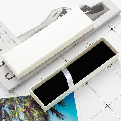 1 gab Taisnstūrveida atvāžamais dāvanu pildspalvu kastīte Modes Izsmalcināta biznesa biroja glabāšanas kastīte Radošie skolas piederumu zīmuļu futrāļi