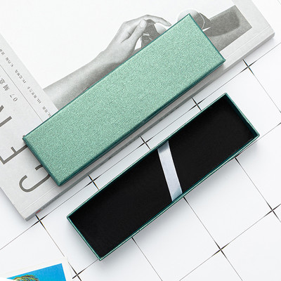 1 gab Taisnstūrveida atvāžamais dāvanu pildspalvu kastīte Modes Izsmalcināta biznesa biroja glabāšanas kastīte Radošie skolas piederumu zīmuļu futrāļi