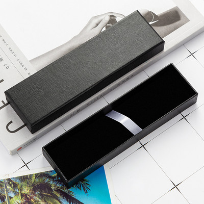 1 gab Taisnstūrveida atvāžamais dāvanu pildspalvu kastīte Modes Izsmalcināta biznesa biroja glabāšanas kastīte Radošie skolas piederumu zīmuļu futrāļi