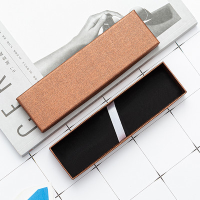 1 gab Taisnstūrveida atvāžamais dāvanu pildspalvu kastīte Modes Izsmalcināta biznesa biroja glabāšanas kastīte Radošie skolas piederumu zīmuļu futrāļi