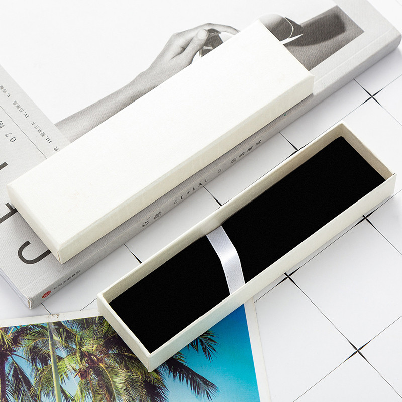 1 gab Taisnstūrveida atvāžamais dāvanu pildspalvu kastīte Modes Izsmalcināta biznesa biroja glabāšanas kastīte Radošie skolas piederumu zīmuļu futrāļi