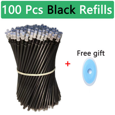 100 бр./компл. Kawaii Erasable Refill Изтриваеми химикалки Гелова писалка скица Канцеларски материали за писане за тетрадка ученически пособия сладък детски молив