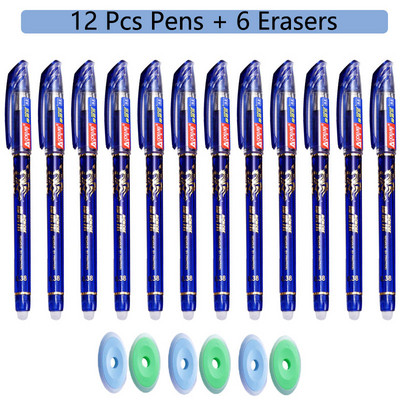 100 бр./компл. Kawaii Erasable Refill Изтриваеми химикалки Гелова писалка скица Канцеларски материали за писане за тетрадка ученически пособия сладък детски молив
