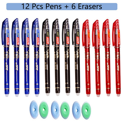 100 бр./компл. Kawaii Erasable Refill Изтриваеми химикалки Гелова писалка скица Канцеларски материали за писане за тетрадка ученически пособия сладък детски молив