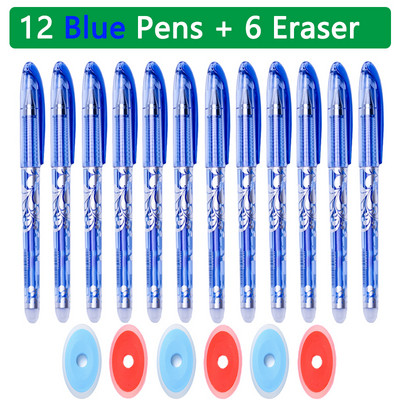 100 бр./компл. Kawaii Erasable Refill Изтриваеми химикалки Гелова писалка скица Канцеларски материали за писане за тетрадка ученически пособия сладък детски молив