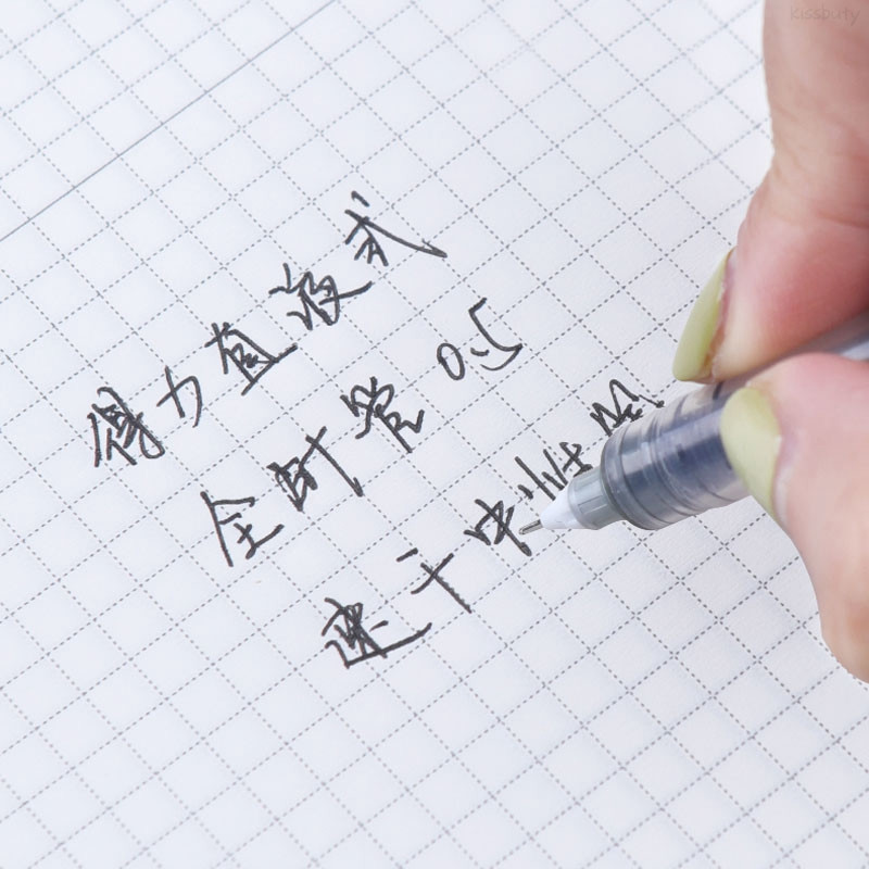 6kom/komplet brzosušeće 0,5 mm roler olovke velikog kapaciteta s crnom/crvenom/plavom tintom, ravnom tekućom kugličnom gelom, školski uredski pribor