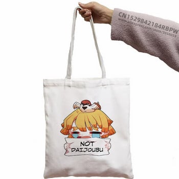 Demon Slayer Пазарска чанта Kimetsu No Yaiba tote bolsas de tela shopper чанта от юта bolsa платнена чанта reciclaje sacola shoping custom