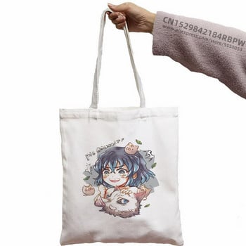 Demon Slayer Пазарска чанта Kimetsu No Yaiba tote bolsas de tela shopper чанта от юта bolsa платнена чанта reciclaje sacola shoping custom