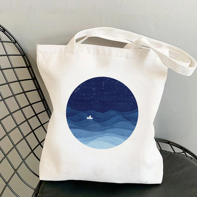 2021 m. „Shopper Bones and Botany“ spausdintas krepšys „Harajuku“ pirkėjo rankinė, mergina ant peties „Lady Canvas“ krepšys