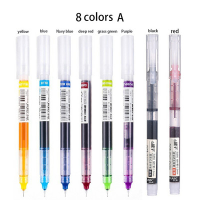 12 spalvų greitai džiūstančių gelio rašiklių rinkinys Mokykliniai biuro žurnalai Piešimo meno žymekliai Tiesūs skysti ritininiai rašikliai, rutuliniai rašikliai