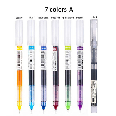 12 spalvų greitai džiūstančių gelio rašiklių rinkinys Mokykliniai biuro žurnalai Piešimo meno žymekliai Tiesūs skysti ritininiai rašikliai, rutuliniai rašikliai