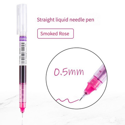 12 spalvų greitai džiūstančių gelio rašiklių rinkinys Mokykliniai biuro žurnalai Piešimo meno žymekliai Tiesūs skysti ritininiai rašikliai, rutuliniai rašikliai