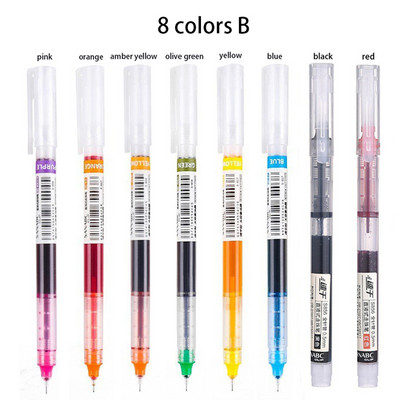 12 spalvų greitai džiūstančių gelio rašiklių rinkinys Mokykliniai biuro žurnalai Piešimo meno žymekliai Tiesūs skysti ritininiai rašikliai, rutuliniai rašikliai
