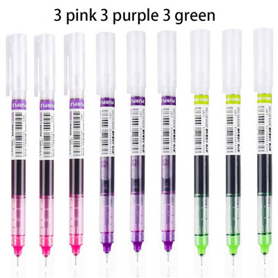 12 spalvų greitai džiūstančių gelio rašiklių rinkinys Mokykliniai biuro žurnalai Piešimo meno žymekliai Tiesūs skysti ritininiai rašikliai, rutuliniai rašikliai