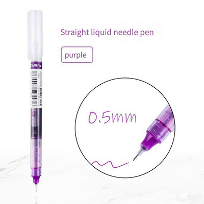 12 spalvų greitai džiūstančių gelio rašiklių rinkinys Mokykliniai biuro žurnalai Piešimo meno žymekliai Tiesūs skysti ritininiai rašikliai, rutuliniai rašikliai