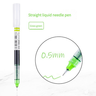 12 spalvų greitai džiūstančių gelio rašiklių rinkinys Mokykliniai biuro žurnalai Piešimo meno žymekliai Tiesūs skysti ritininiai rašikliai, rutuliniai rašikliai