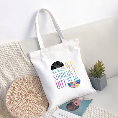 I Hate Everything Wednesday Adams Tote Tote Tote Tote Tote za višekratnu upotrebu za djevojke Wednesday Adams Tote Tote Tote Casual Tote