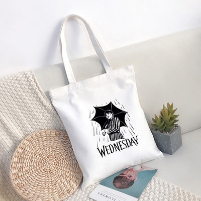 I Hate Everything Wednesday Adams Tote Tote Tote Tote Tote za višekratnu upotrebu za djevojke Wednesday Adams Tote Tote Tote Casual Tote