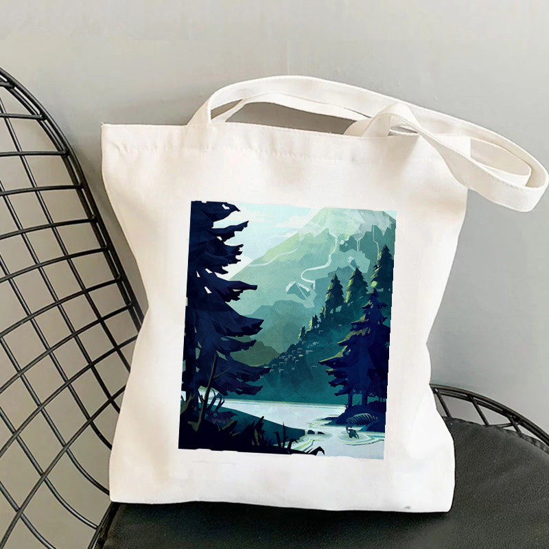 Shopper MOŽE LI VAS ZAINTERESIRATI SARKASTIČNA torba s printom ženska Harajuku shopper torba Torba za kupovinu na rame Ženska platnena torba