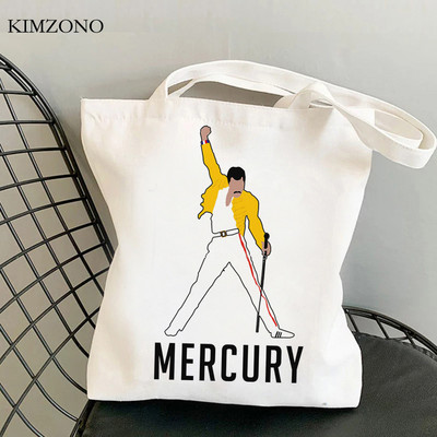 Freddie Mercury torba za kupnju torba za kupovinu torba od jute torba od platna ecobag torba za višekratnu upotrebu Tote Cabas