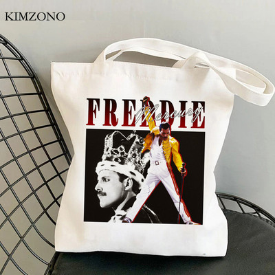 Freddie Mercury torba za kupnju torba za kupovinu torba od jute torba od platna ecobag torba za višekratnu upotrebu Tote Cabas