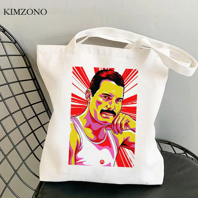 Freddie Mercury torba za kupnju torba za kupovinu torba od jute torba od platna ecobag torba za višekratnu upotrebu Tote Cabas