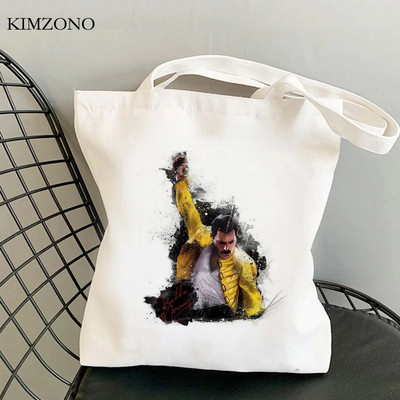 Freddie Mercury torba za kupnju torba za kupovinu torba od jute torba od platna ecobag torba za višekratnu upotrebu Tote Cabas