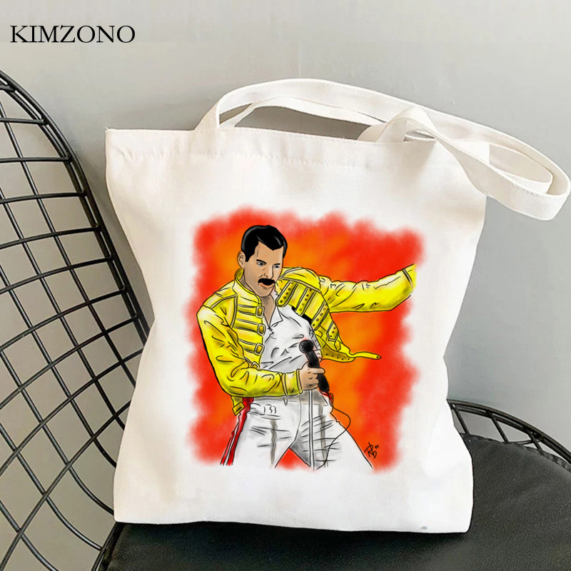 Freddie Mercury torba za kupnju torba za kupovinu torba od jute torba od platna ecobag torba za višekratnu upotrebu Tote Cabas