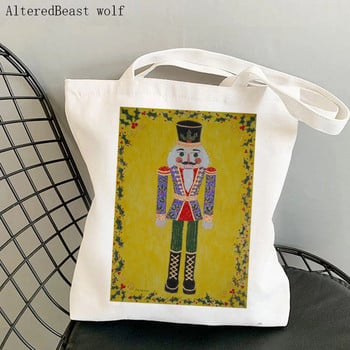 Γυναικεία τσάντα αγορών Nutcracker Ballet Collection Τσάντα Harajuku Shopping Canvas Canvas Shopper Τσάντα για κορίτσι Τσάντα Tote Shoulder Lady Bag