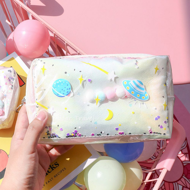 Zvaigznes zīmuļu futrālis mirdzošs lielas ietilpības zīmulis Skolas pildspalvas grima futrālis Piederumi zīmuļu soma Skolas kastīte zīmuļu maisiņš Kancelejas preces