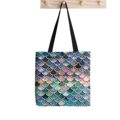 Shopper The Great Wave off Hokusai Printed Tote Bag žene Harajuku shopper torba djevojka Torba za kupovinu na rame Ženska platnena torba