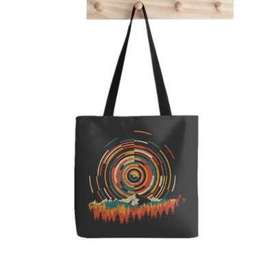 Shopper The Great Wave off Hokusai Printed Tote Bag žene Harajuku shopper torba djevojka Torba za kupovinu na rame Ženska platnena torba