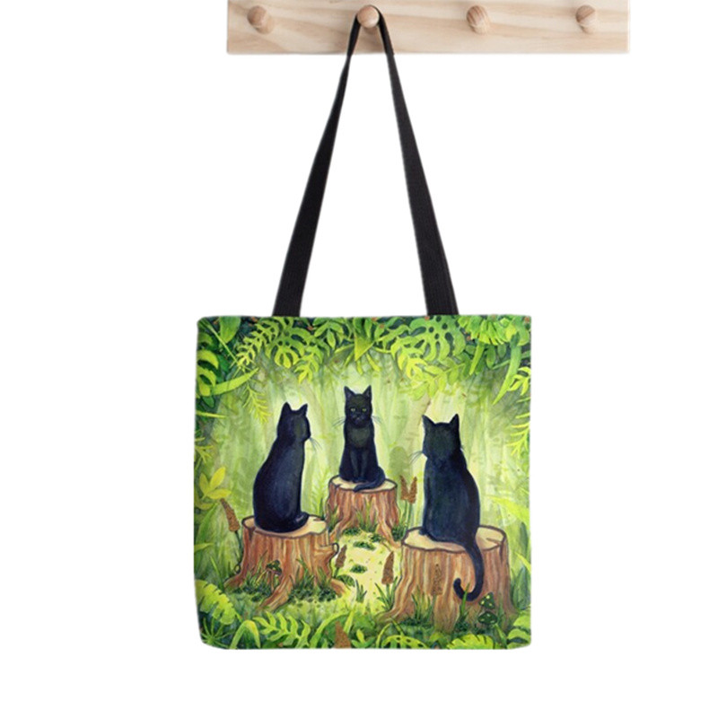 Shopper The Great Wave off Hokusai Printed Tote Bag žene Harajuku shopper torba djevojka Torba za kupovinu na rame Ženska platnena torba