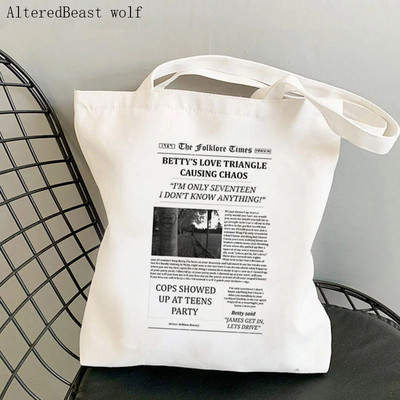 Γυναικεία τσάντα αγορών Fairuz lebanon Τυπωμένη τσάντα Kawaii Harajuku Shopping Canvas Canvas Shopper Τσάντα για κορίτσι Τσάντα ώμου Tote Lady Bag