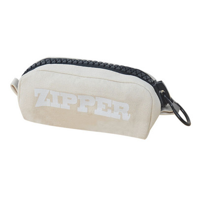 Geantă mare cu fermoar pentru creion Toxă cu fermoar din pânză pentru creion pentru școală Organizator de papetărie Geantă de depozitare Toc pentru creion Rechizite de birou A6350